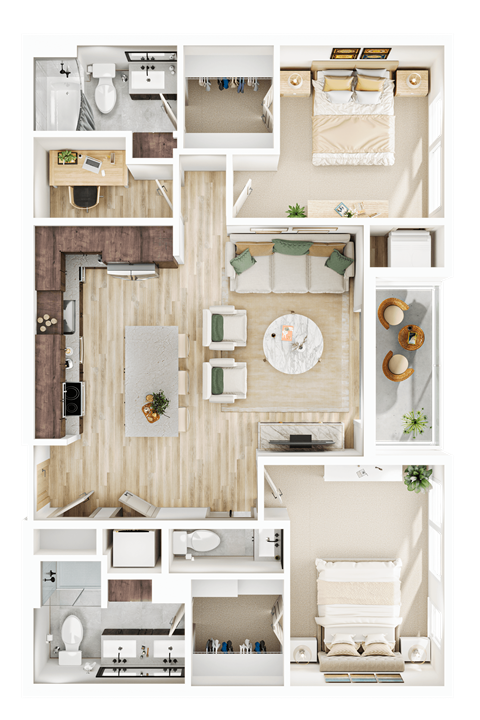 CC-1_D3 Floor Plan at The Mera, St Louis Park, MN